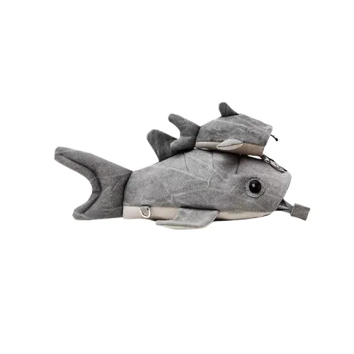 Dusen Kangaroo Холст Рюкзак Стандартный Унисекс Серый