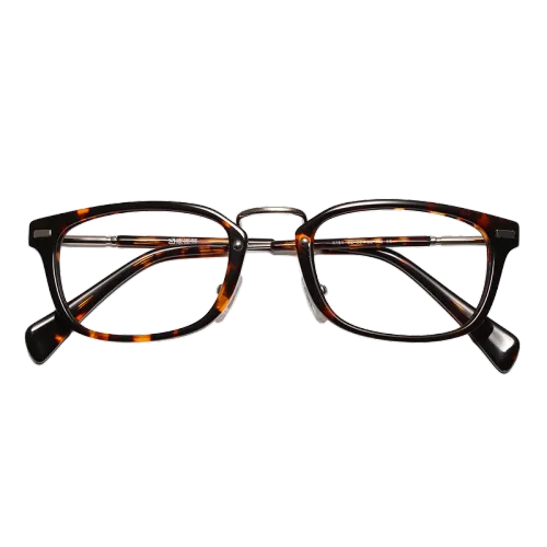 Cornstone Пластина And Металл Нерегулярная форма Оправы для очков Унисекс Леопардовый принт Красный