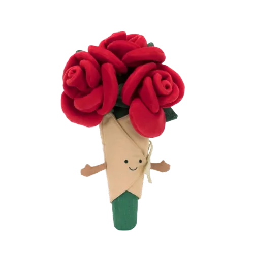 JELLYCAT Кукла "Роза в руке" Плюшевая кукла высота 30 см