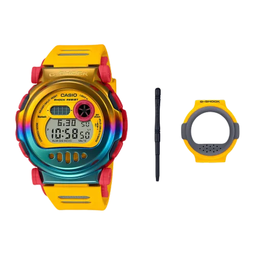 CASIO Кварцевый механизм Мужские часы Liquid Crystal/Analog Dual Display Series 50,3мм*47мм*18,7мм Желтые