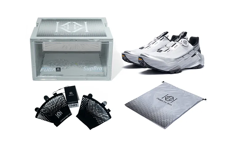 KAILAS FUGA DU BOA Anti Slip Wear Resistant Low Top Running Shoes Women's Silver White Box Limited Edition-1