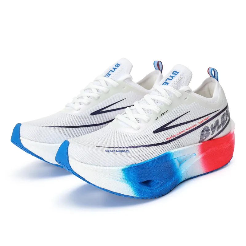 BYLEN Running Shoes Unisex Low Top Red, Blue-1