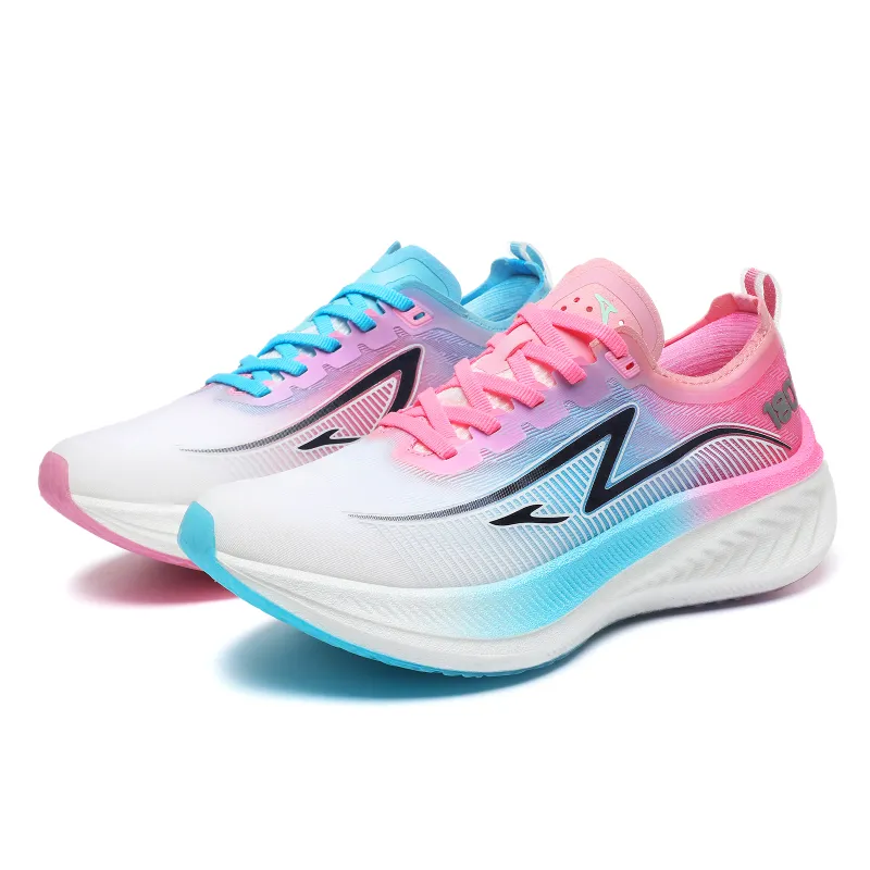 TREEPERI Running Shoes Unisex Low Top Pink/Blue/White-1