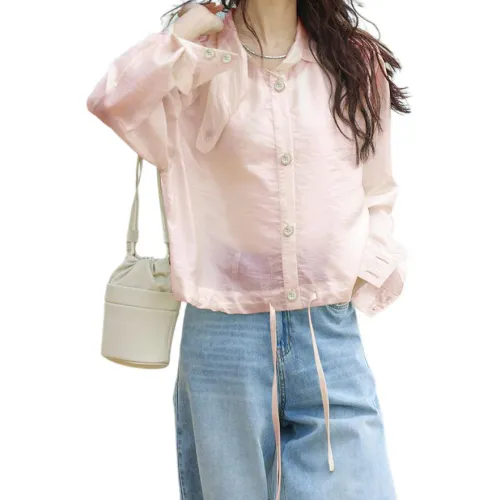 Dme Cropped Coats Women's Light Pink