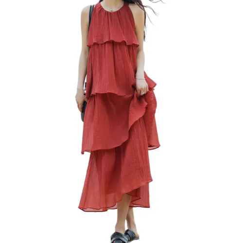 Dme Slip Dresses Women's Brick Red