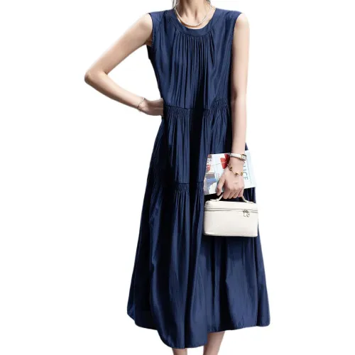 Dme Sleeveless Dresses Women's Navy Blue