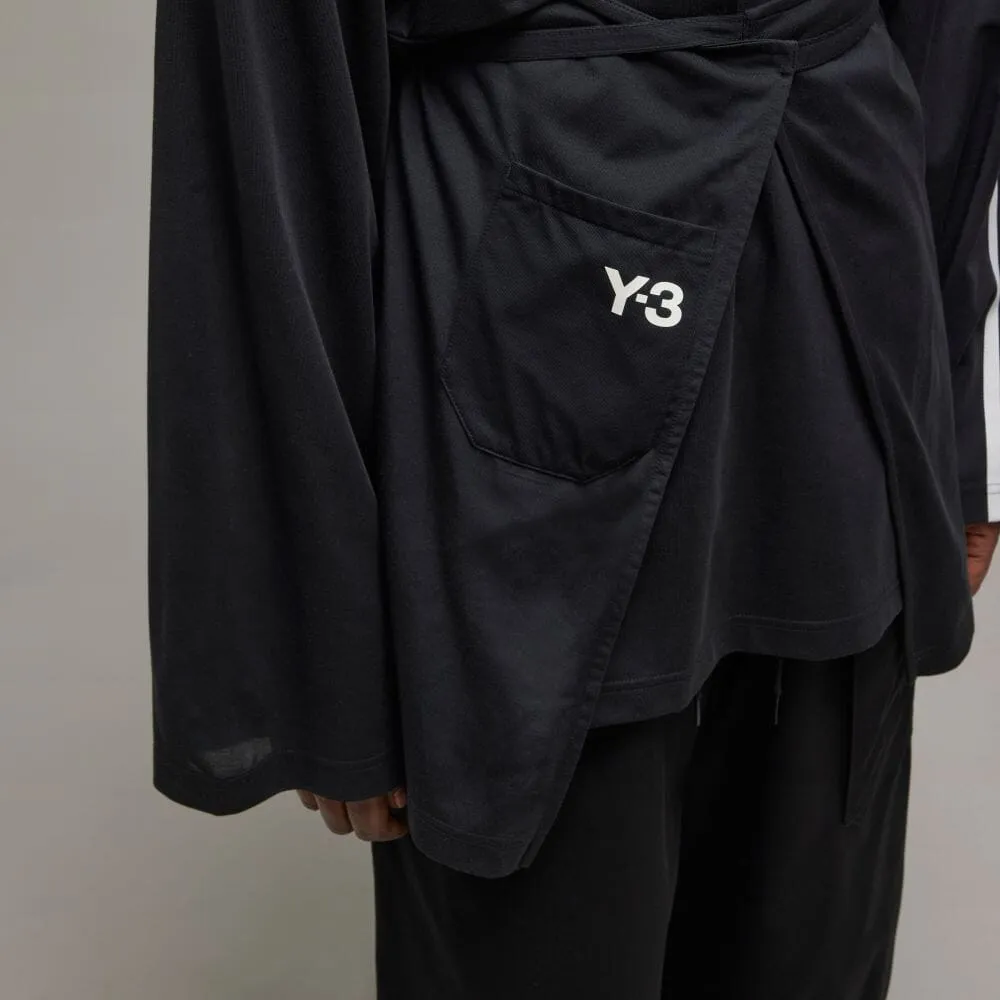 Adidas Y-3 Sail Closure Long Sleeve Tee Black