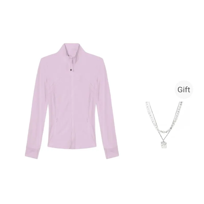 Lululemon Define Jackets Coats Women's Vita Pink With Free Necklaces-0