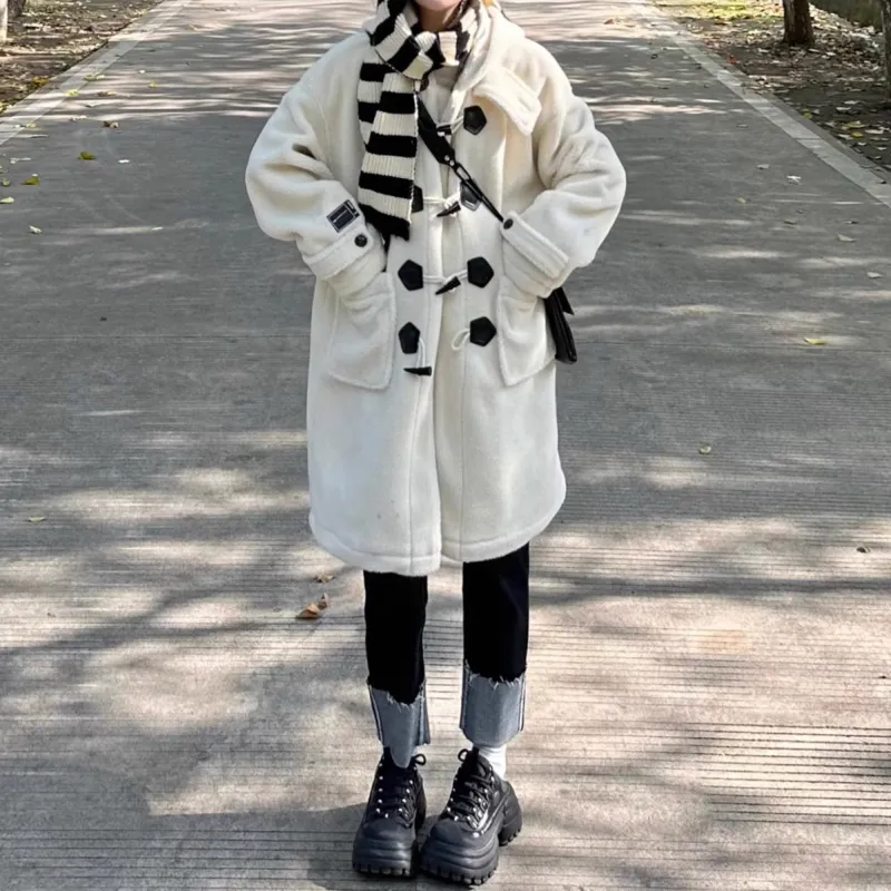 MTHE Velvet feel Coat Women's Ecru-2