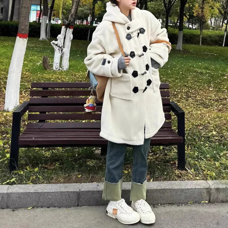 MTHE Velvet feel Coat Women's Ecru-4