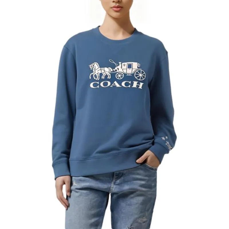 COACH Sweatshirts Women's Blue-6