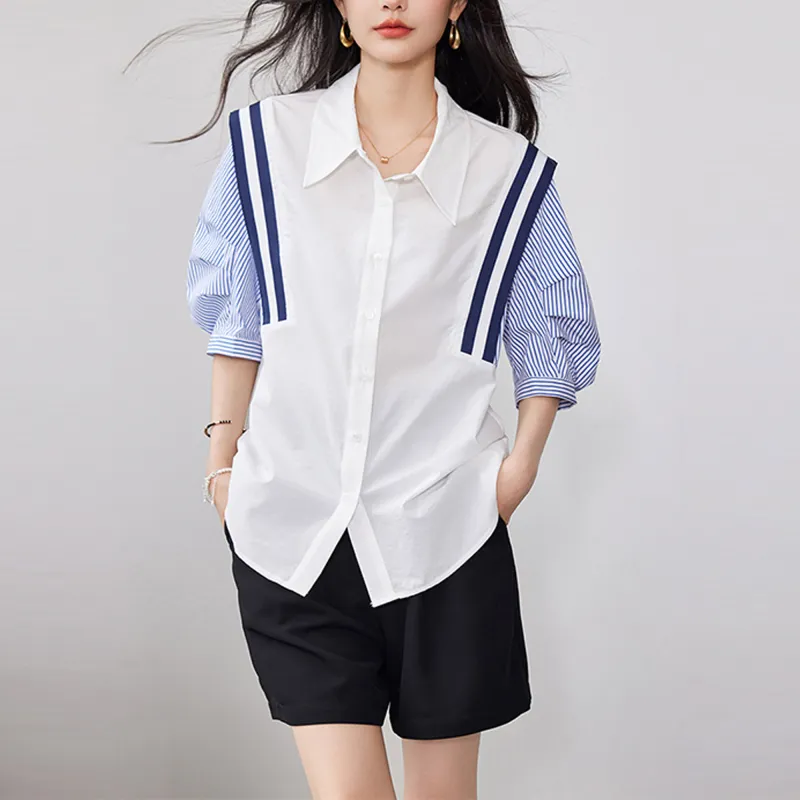La Chapelle Shirt Summer Women's White-2