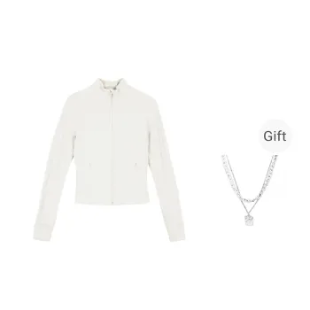 Lululemon Define Jacket Women's Ivory White With Free Necklace