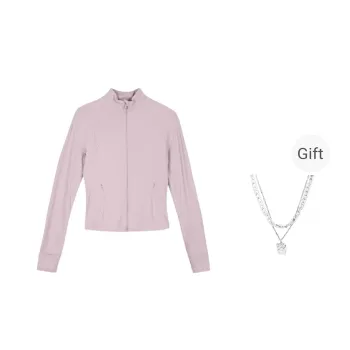 Lululemon Define Jacket Women's Pink Comes With Necklace
