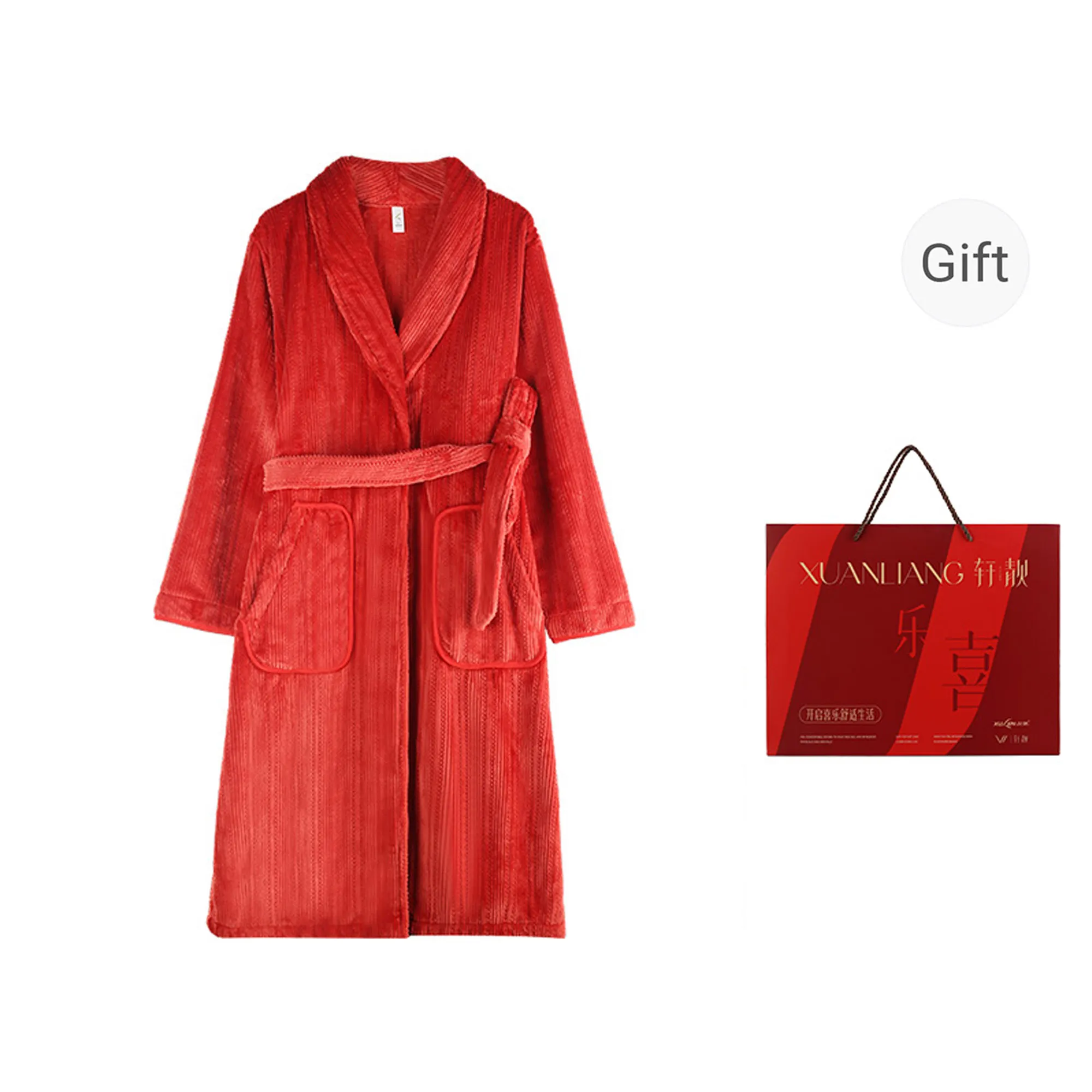 Xuan Liang Winter Pajama Robe Bathrobe Women's