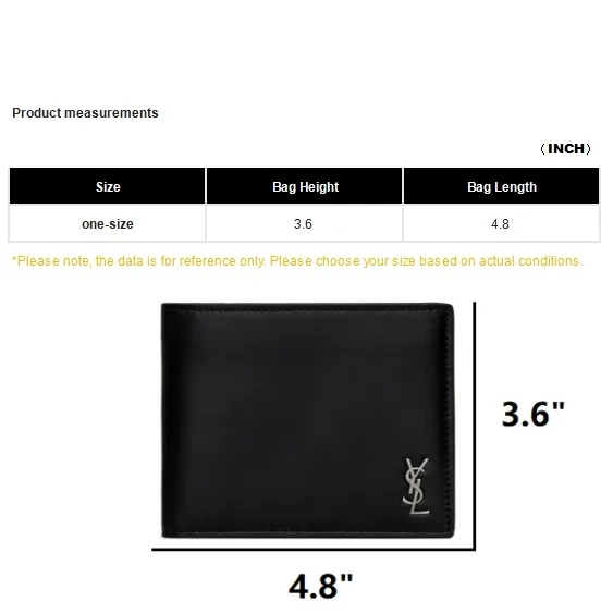 SAINT LAURENT Tiny Monogram East/West Wallet-6