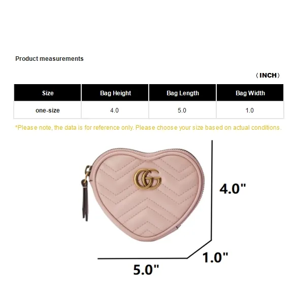GUCCI Leather Coin Purse Women's Pink-7
