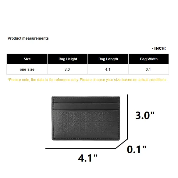 LOEWE Cow Leather Card Holder Women's Black-8