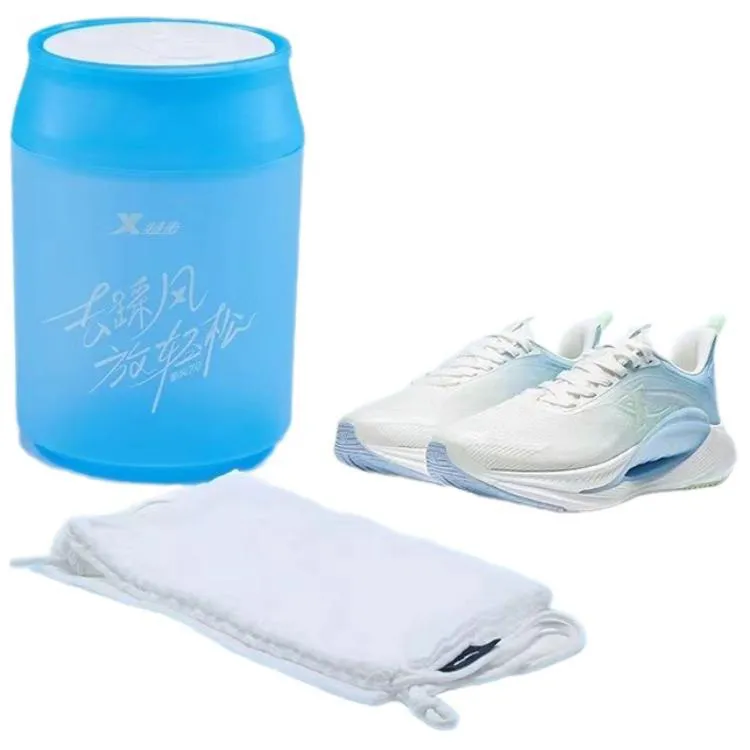 XTEP Hydrogen Wind 7.0 Cushioning Breathable Low Top Running Shoes Men's White Blue Box Included-1