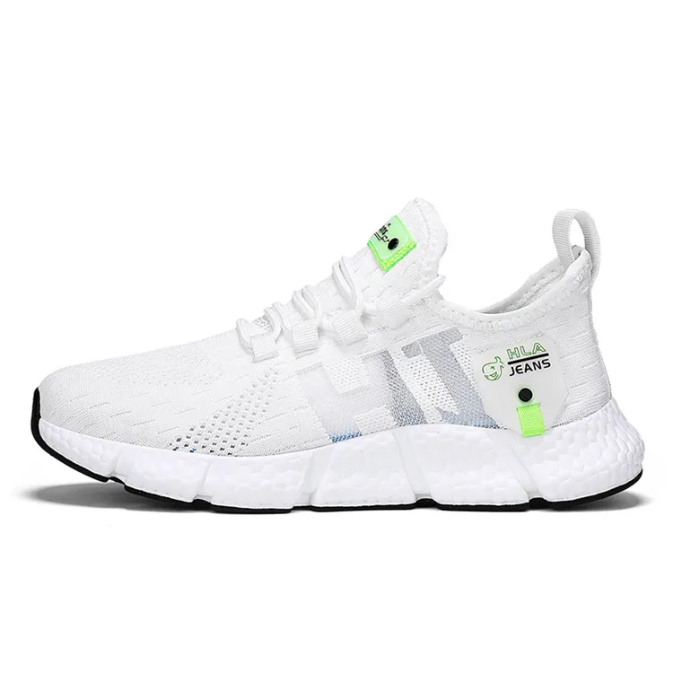 HLA JEANS Cushioning Abrasion Resistant Breathable Low Top Running Shoes Unisex-6
