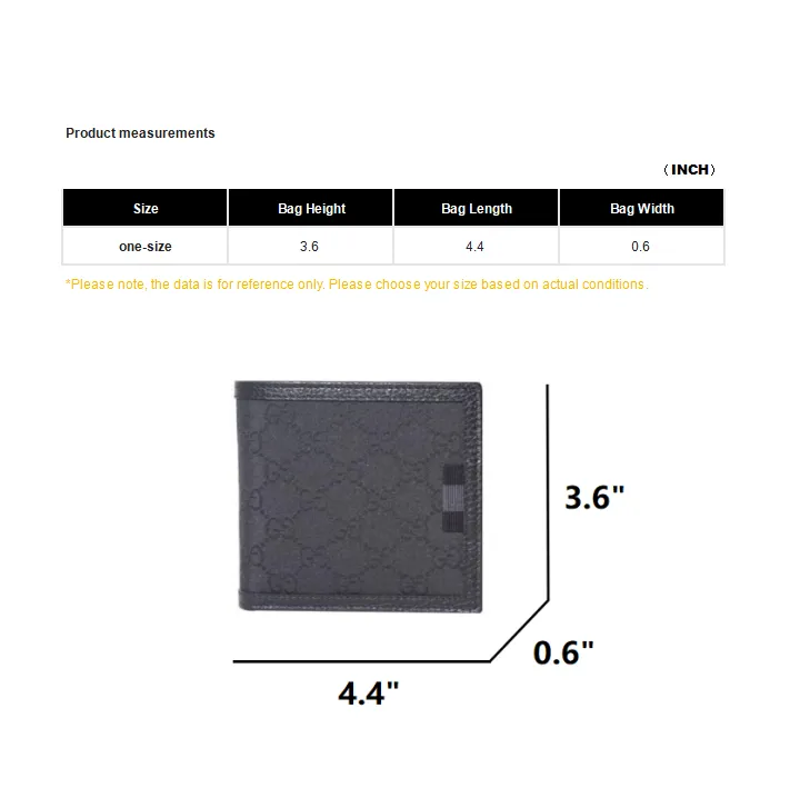GUCCI Calfskin Card Holder Wallet Men's Black-5