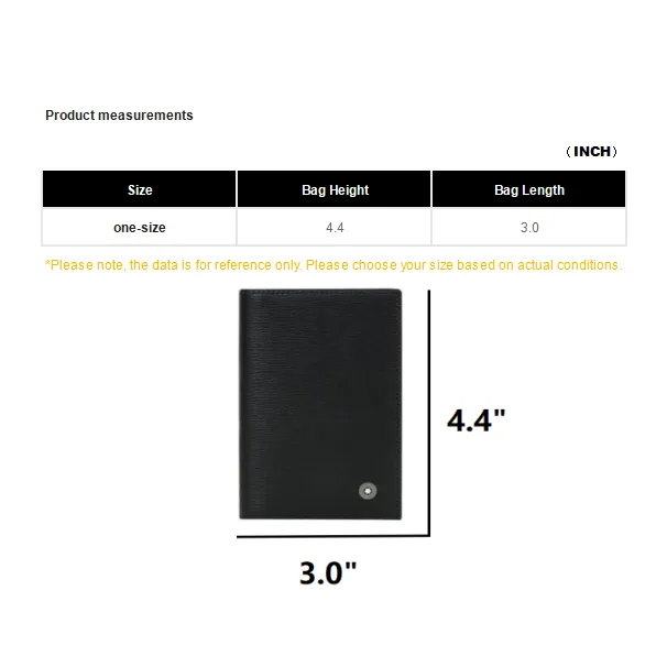 MONTBLANC Shiny Cow Leather Card Holder Men's Black-7