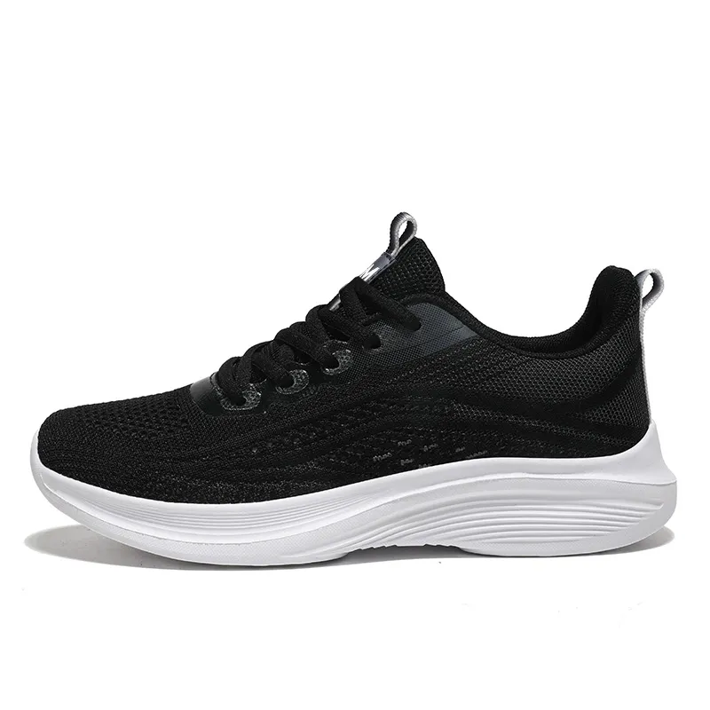 OUGLEMEN Cushioning Breathable Lightweight Rebound Low-Top Running Shoes Women's-0
