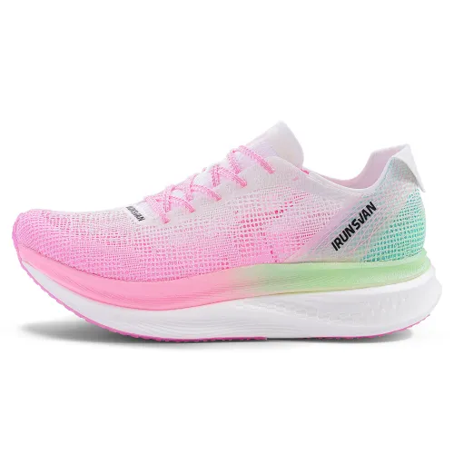 IRUNSVAN Running Shoes Unisex Low-Top All Things Born/Light Pastel Pink/Cyan Green