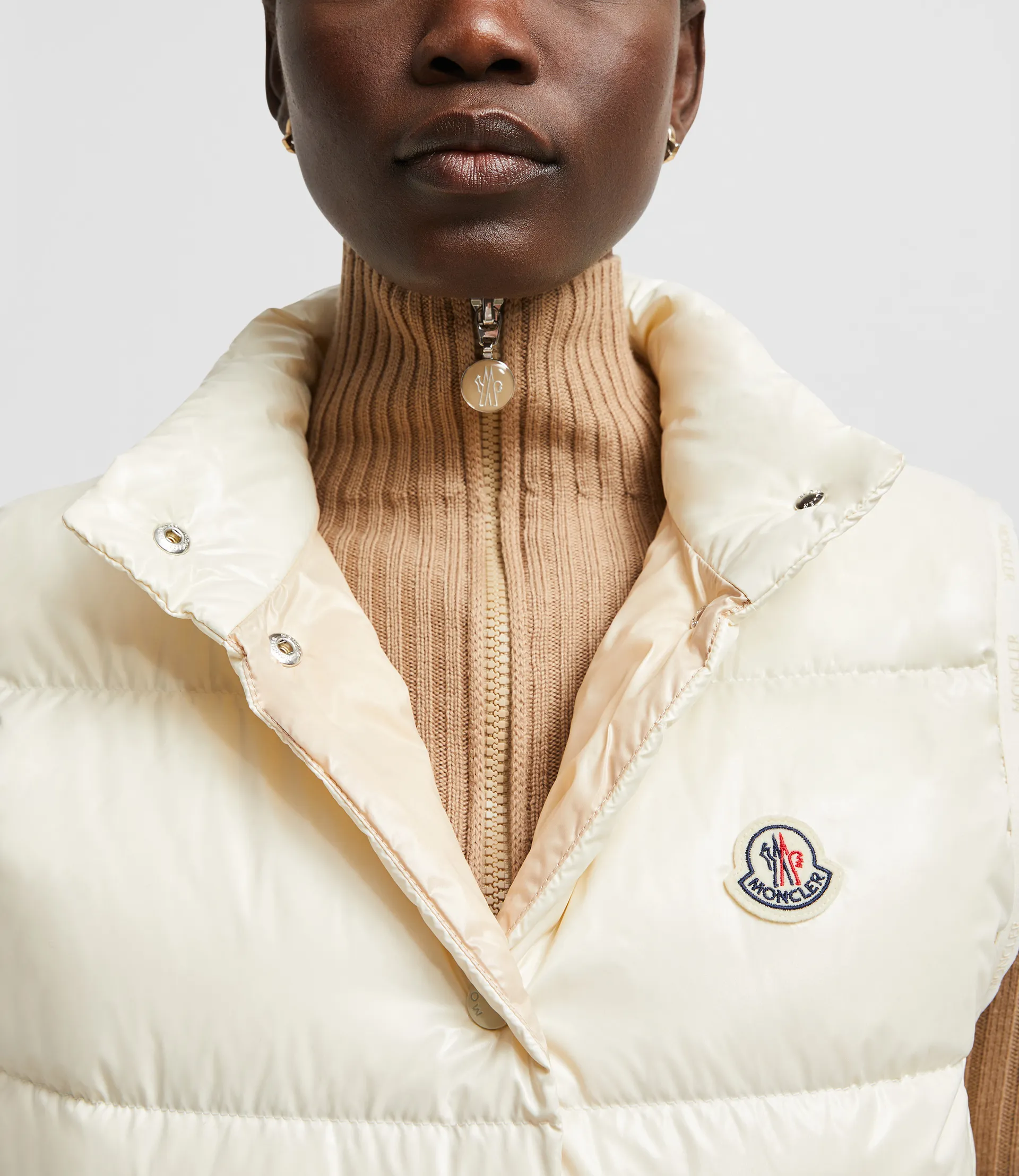 Moncler Badia Series Down Jackets Women's White