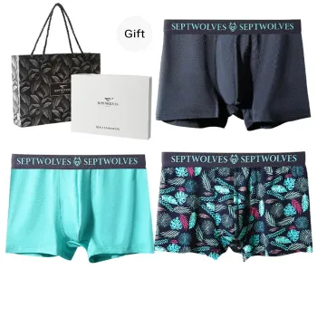 SEPTWOLVES Underwear Gift Box Men's 3 Pack+Shopping Bag