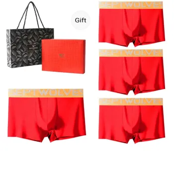 SEPTWOLVES Underwear Gift Box Men's 4 Pack Gift Box Set+Shopping Bag