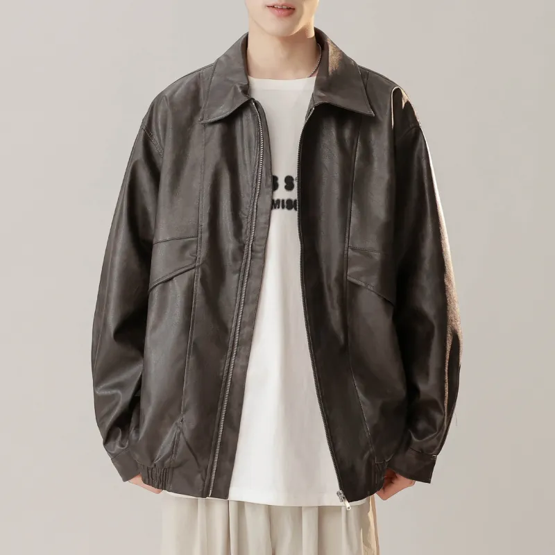 MOPE Leather Jackets Unisex-4