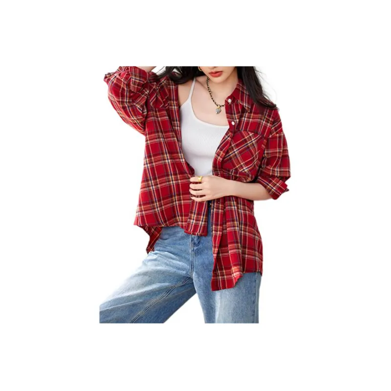 La Chapelle Shirts Women's Red-1