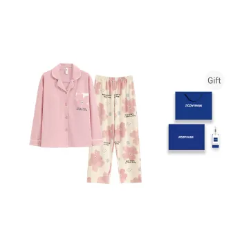 Floating Light Islands Pajama Set Women's Gift Box Set Pink
