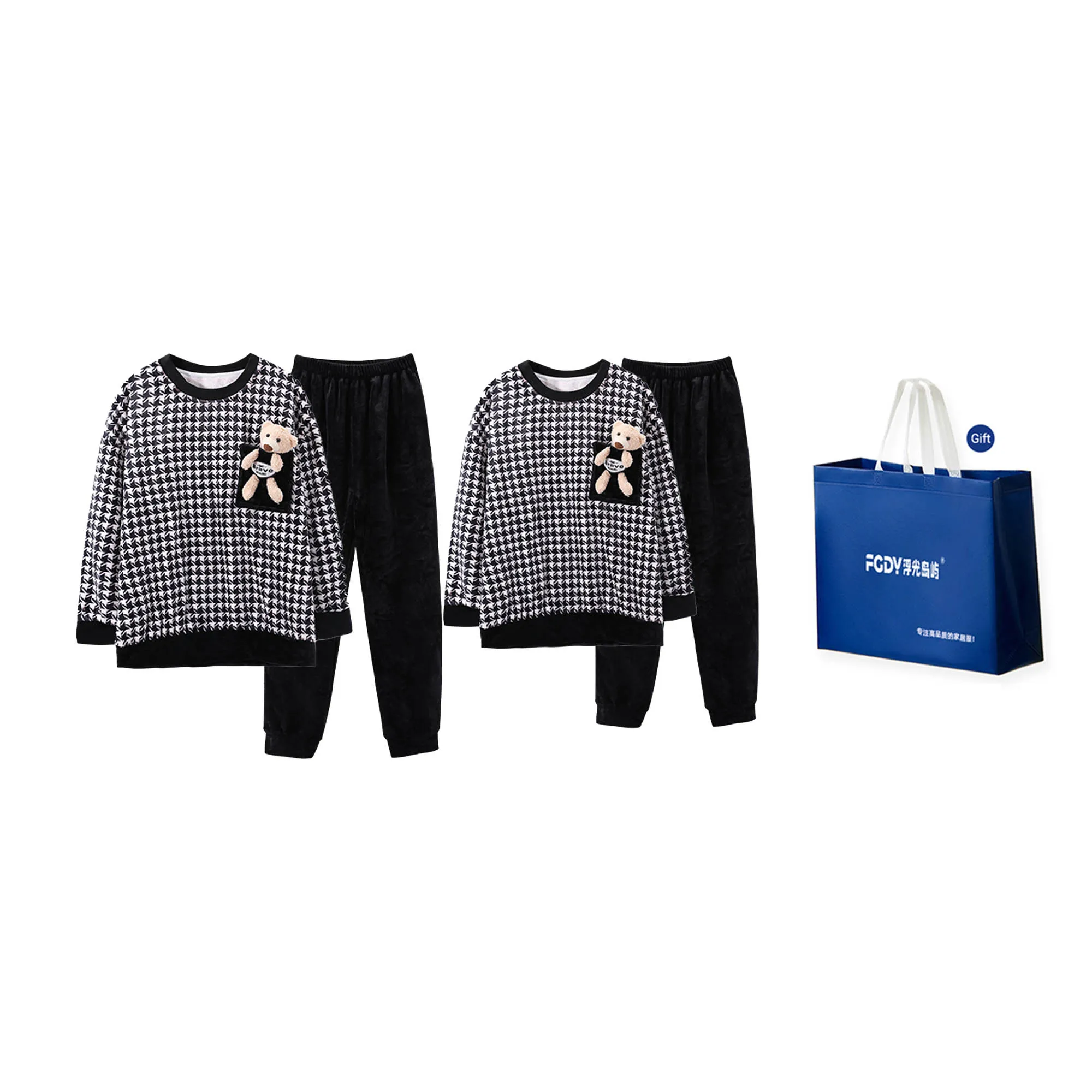 Floating light islands Unisex Pajama Sets