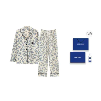 Floating Light Islands Pajama Set Women's Box Image Color