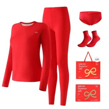 MIIOW Thermal Set Women's Gift Box Set Red