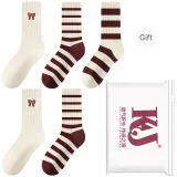 White Bowknot *2 Pinstripe *2 Thick Stripes (5 Pack)