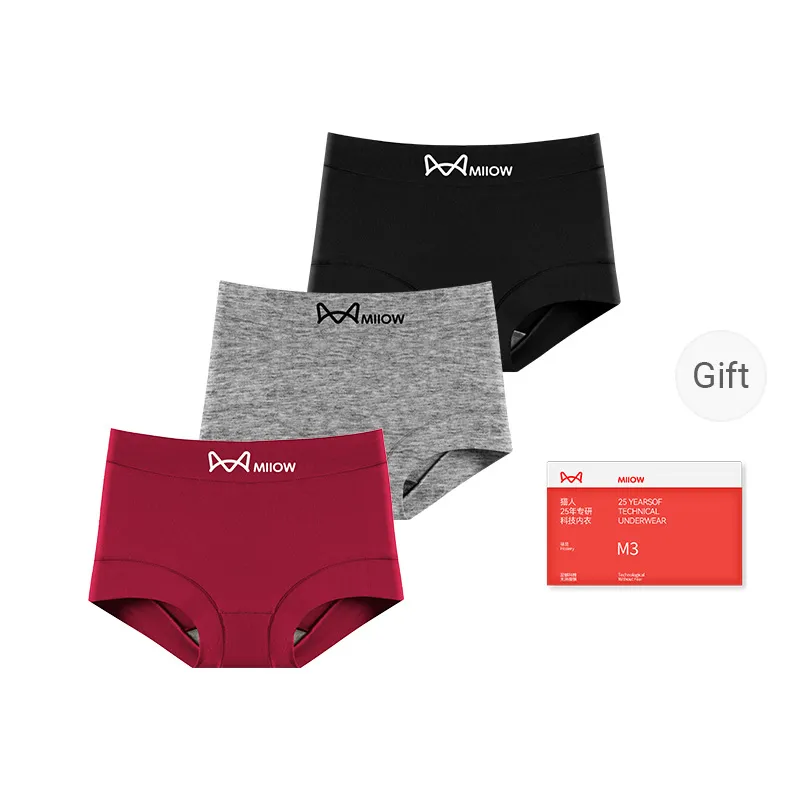 MIIOW Trend Party Series Underpants Women's Shopping Bag 3 Pack-5