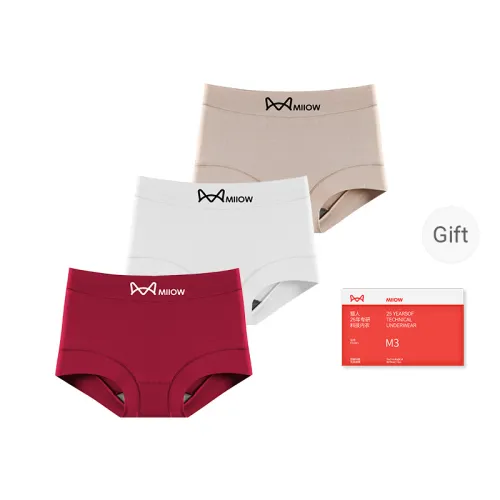 MIIOW Trend Party Series Underpants Women's Shopping Bag 3 Pack