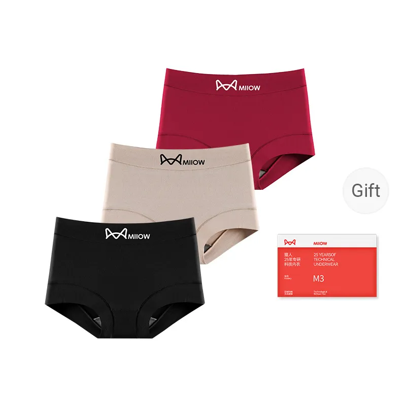 MIIOW Trend Party Series Underpants Women's Shopping Bag 3 Pack-7