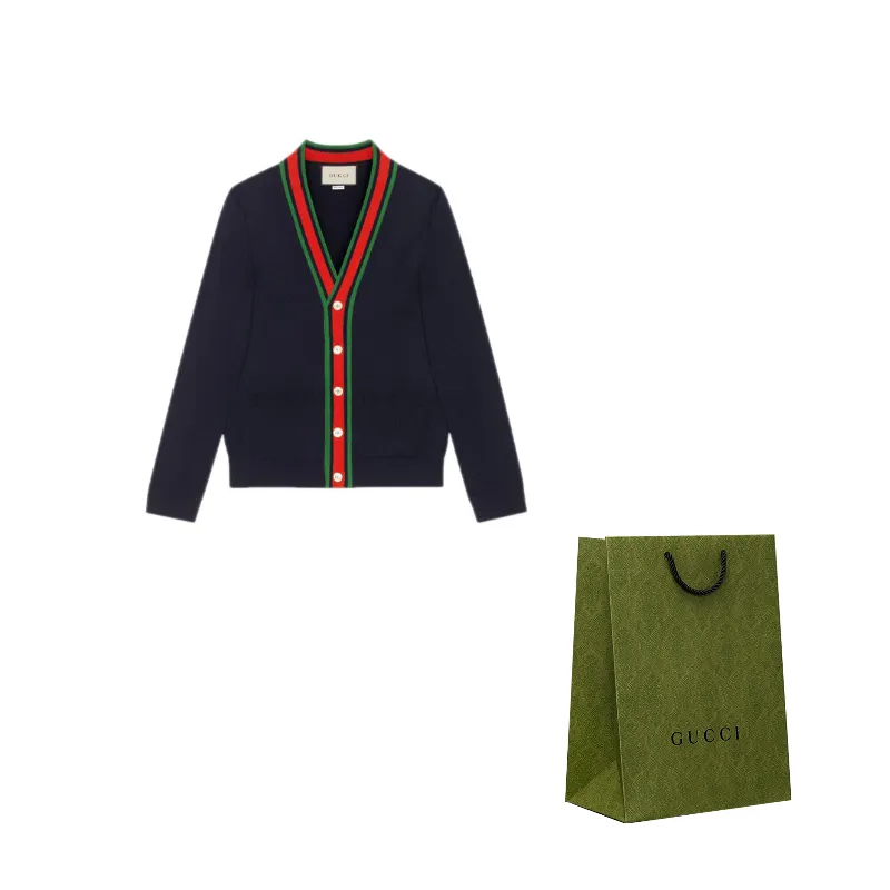GUCCI Sweaters Men's Dark Blue