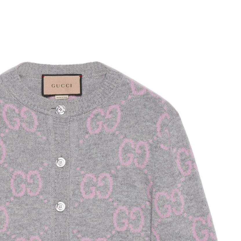 GUCCI Gg Knit Button-Up Cardigan