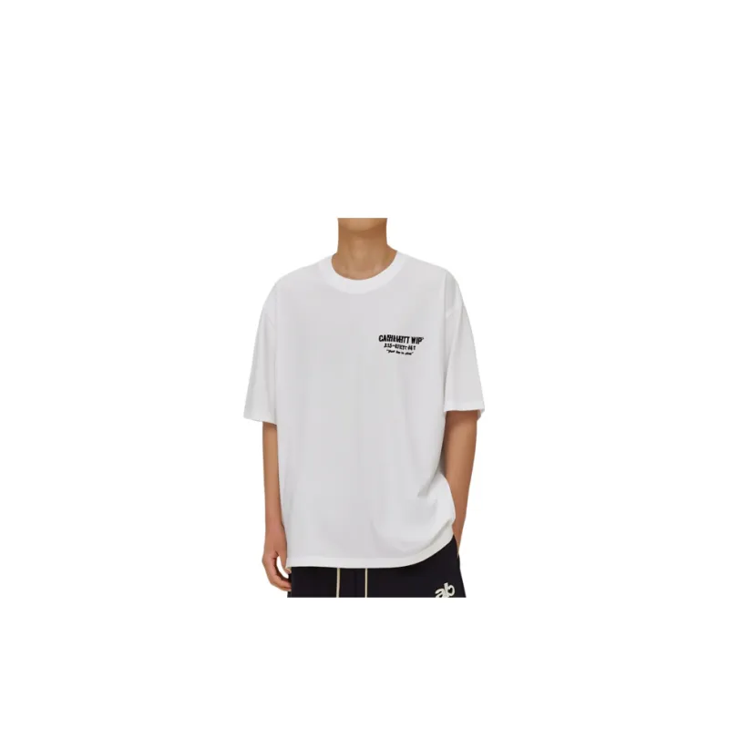 Carhartt WIP SS24 S/S Less Troubles T Shirt T Shirt Men's White-2