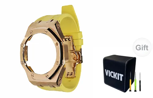 Vickit Offshore Rose Gold Case Collection Watch Cases Unisex