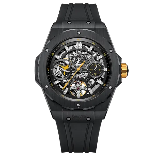 Welly Merck Automatic Mechanical Movement Watch Men's Watches Cut Out Dial