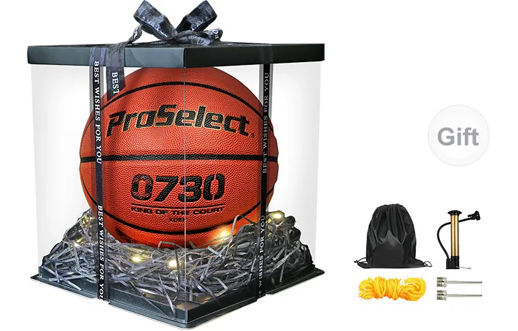 ProSelect PU Basketball Red Brown Size 7 Ball Training-4