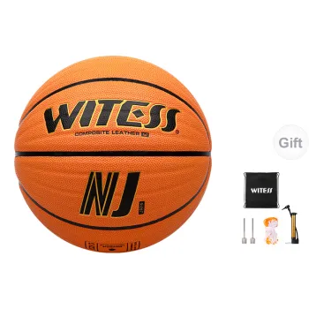 WITESS Microfiber Leather Basketball Orange Size 7 Training Unisex