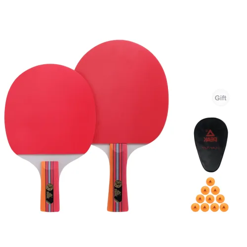 PEAK Ping Pong Paddles Unisex Rubber Sponge Extreme Wood Red