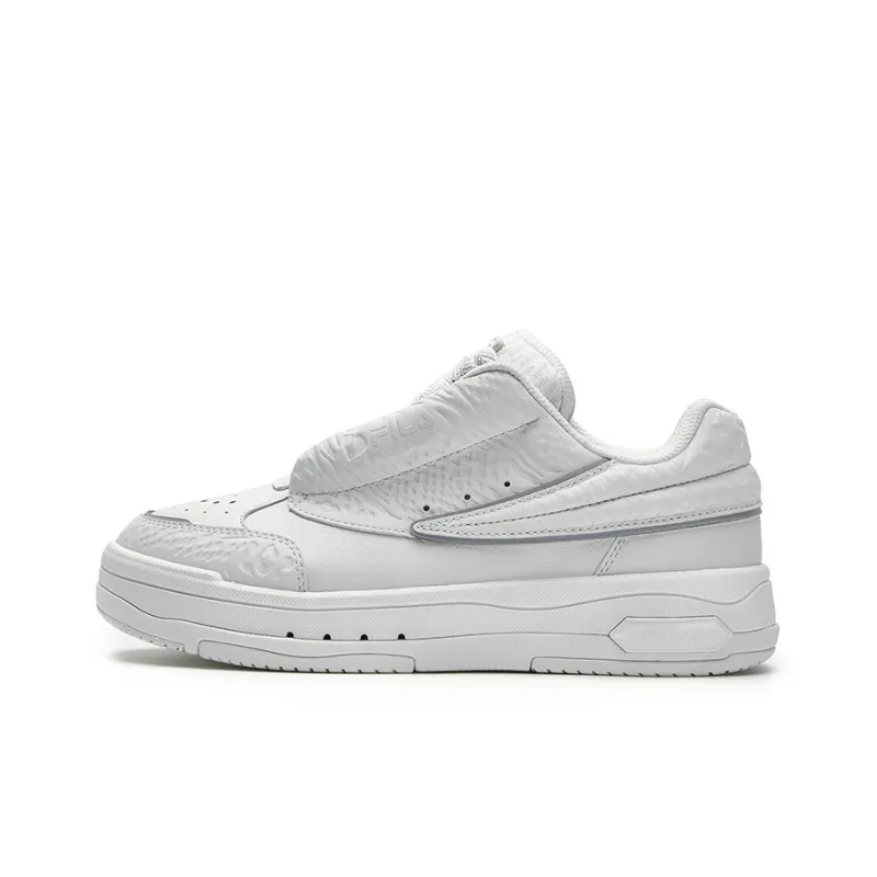 FILA MIX White Dancer Coverage Low Top Skateboard Shoes Men's Snow Box-0